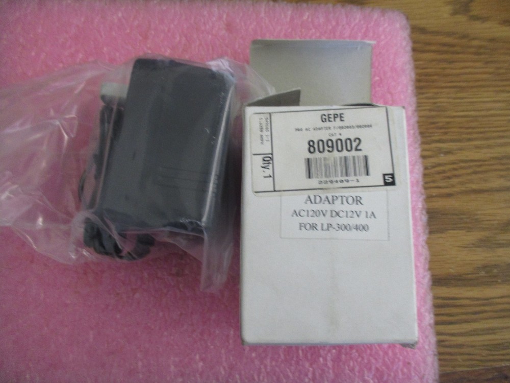 GEPE Model: 809002 Pro AC Adapter.  New Old Stock