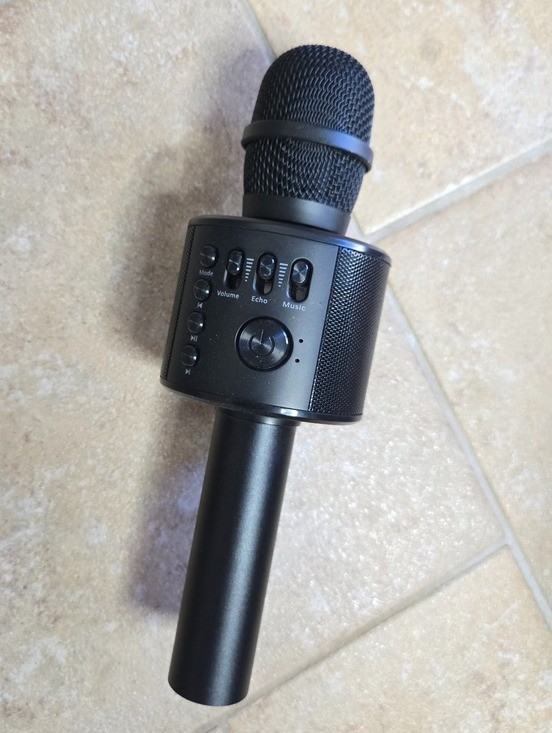 Core Innovations Wireless Bluetooth Karoake Microphone Black Handheld Mic
