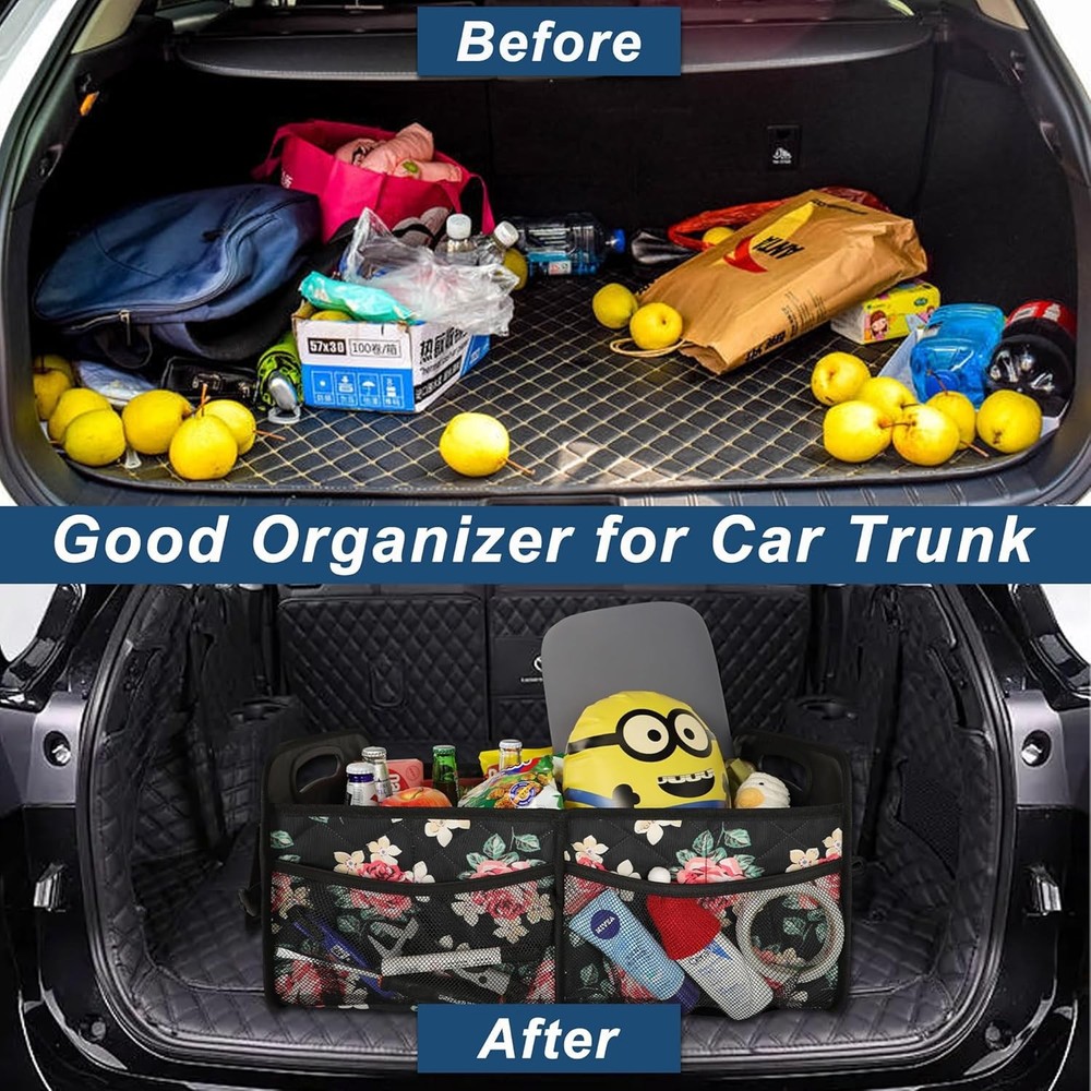 Trunk Storage Box, Unisex (Medium Size, Floral Pattern)