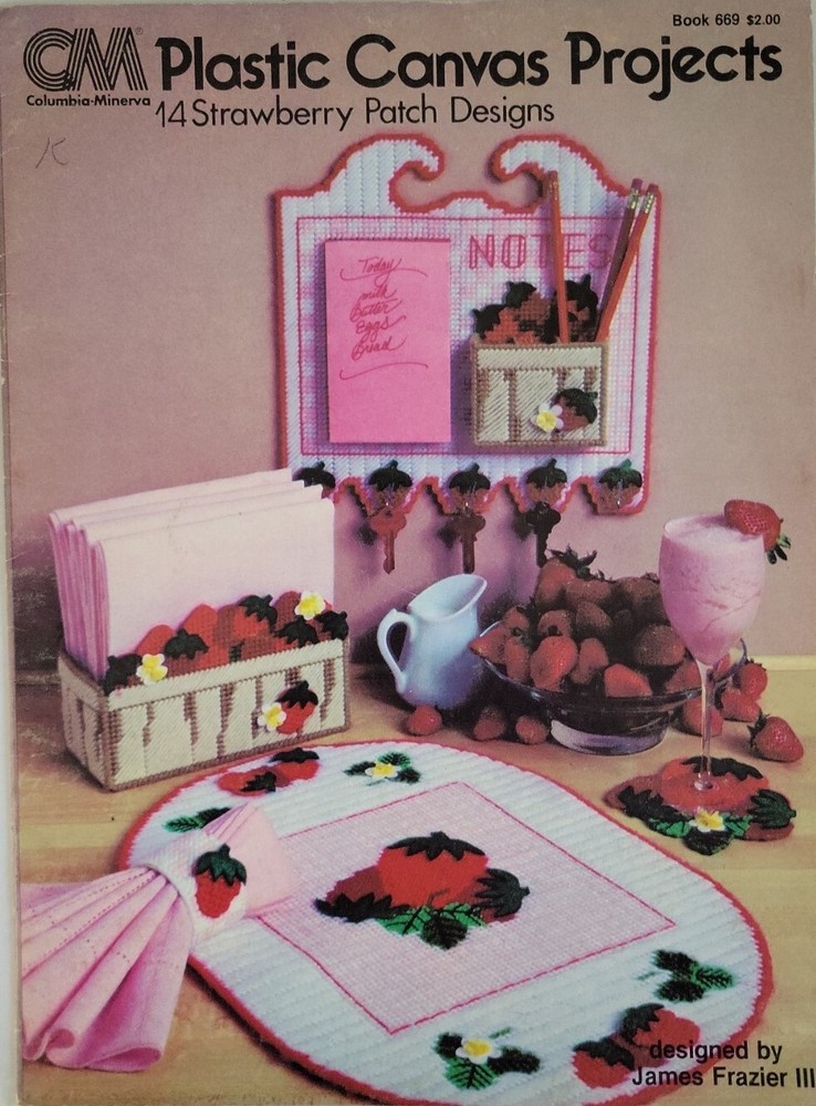 Columbia Minerva 14 Strawberry Patch Designs Plastic Canvas Projects