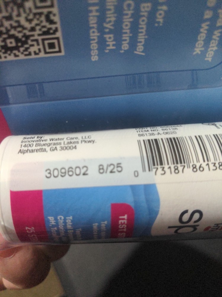 HTH Spa Water Test Strips 25 Strips