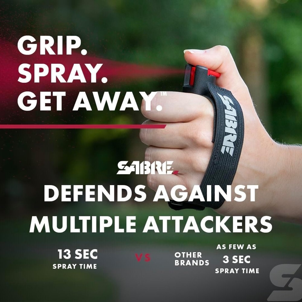 Compact Black Pepper Gel for Runners - Reflective Easy Access Safety Solution