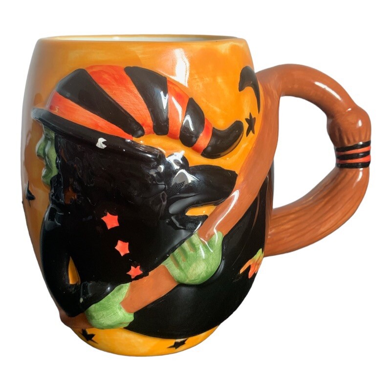 Susan Winget Halloween Witch Ceramic 22oz Mug