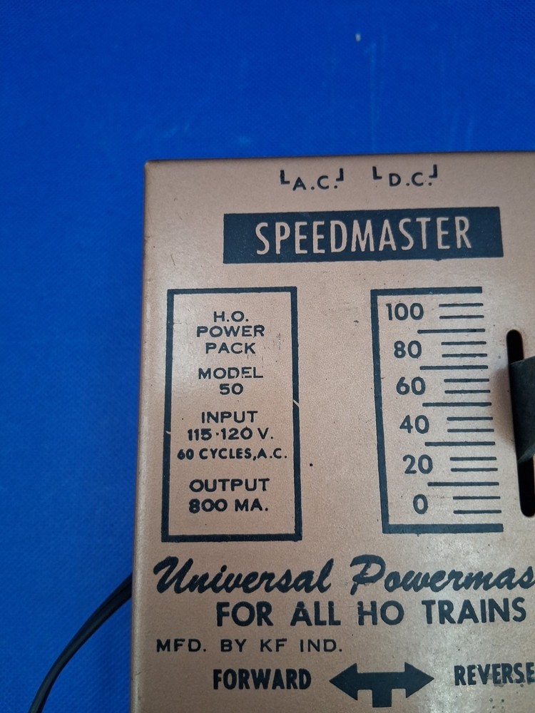 KF INDUSTRIES HO Power Pack Model 50 Controller Transformer Train Vntg Untested