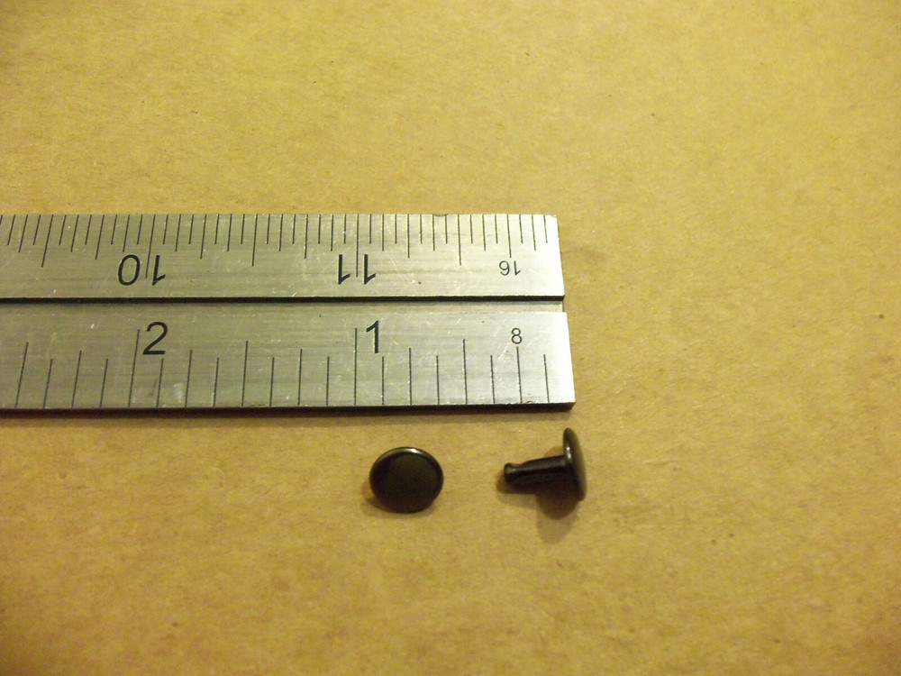 1/4" Black Steel Double Cap Rapid Rivets (250 pack)