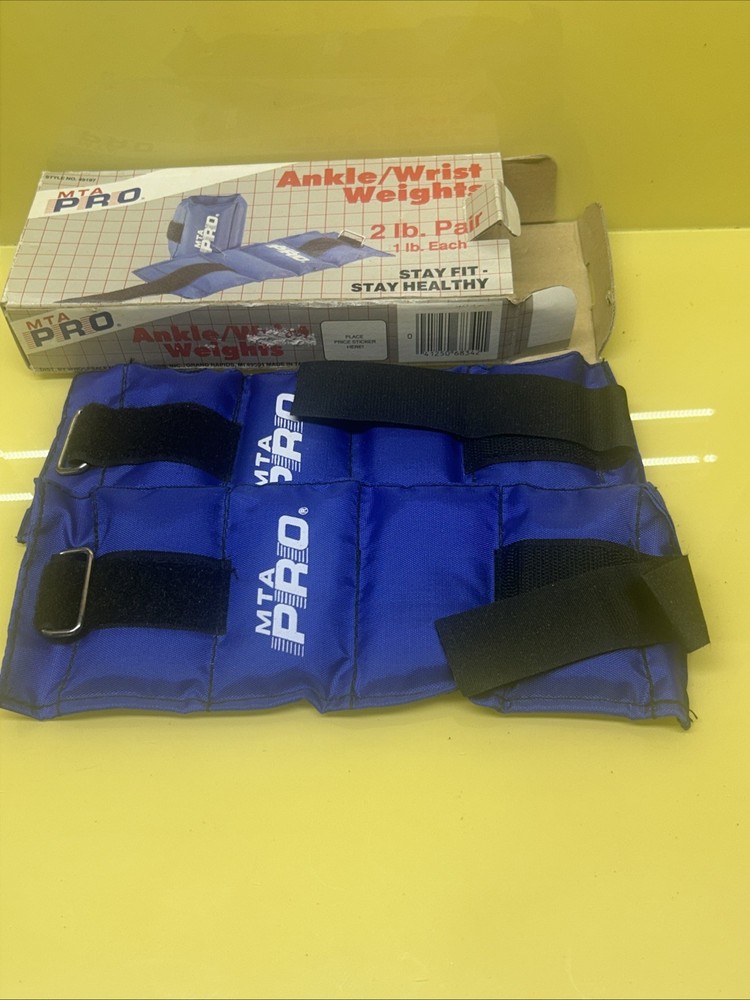 Adjustable Ankle Wrist Weights Exercise Gym Workout Training, 2 lb Pair MTA Pro