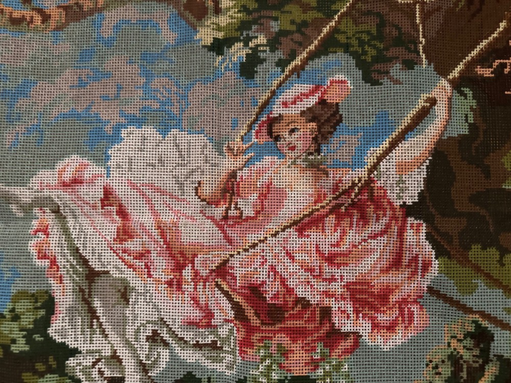 Huge Tapestry Beautiful Needlepoint Canvas GOBELIN L, Made in EU