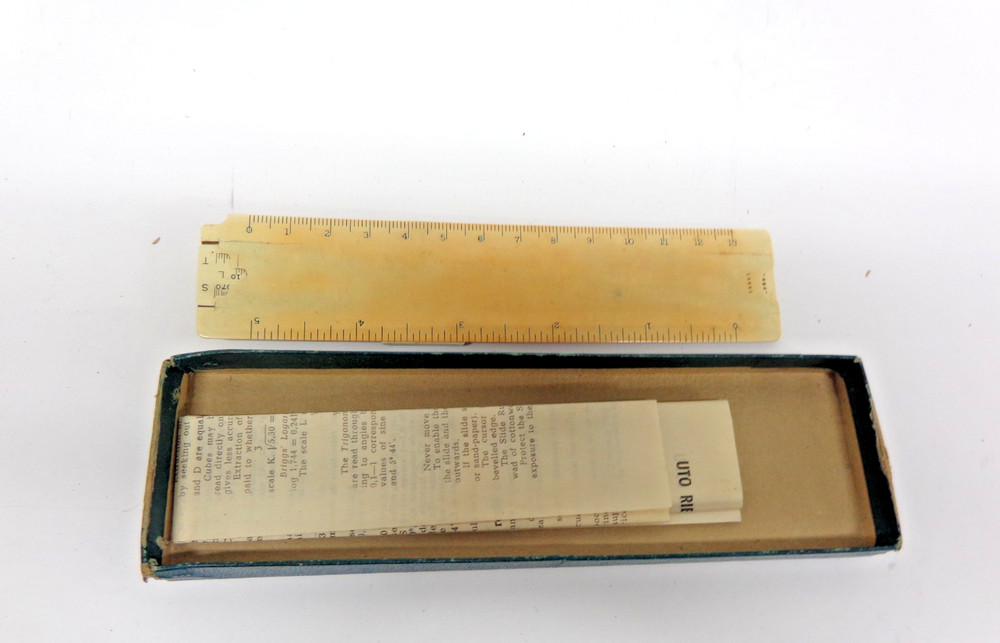 Vintage Lot of Drafting Slide Rules Plus