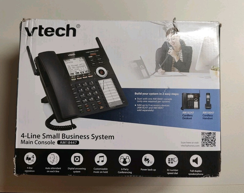 VTech AM18447 Business Office Phone System Main Console