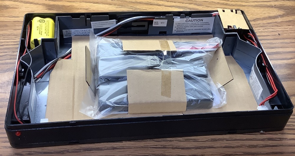 Exitronix Thermoplastic LED Exit Sign VEX-U-BP-WB-BL