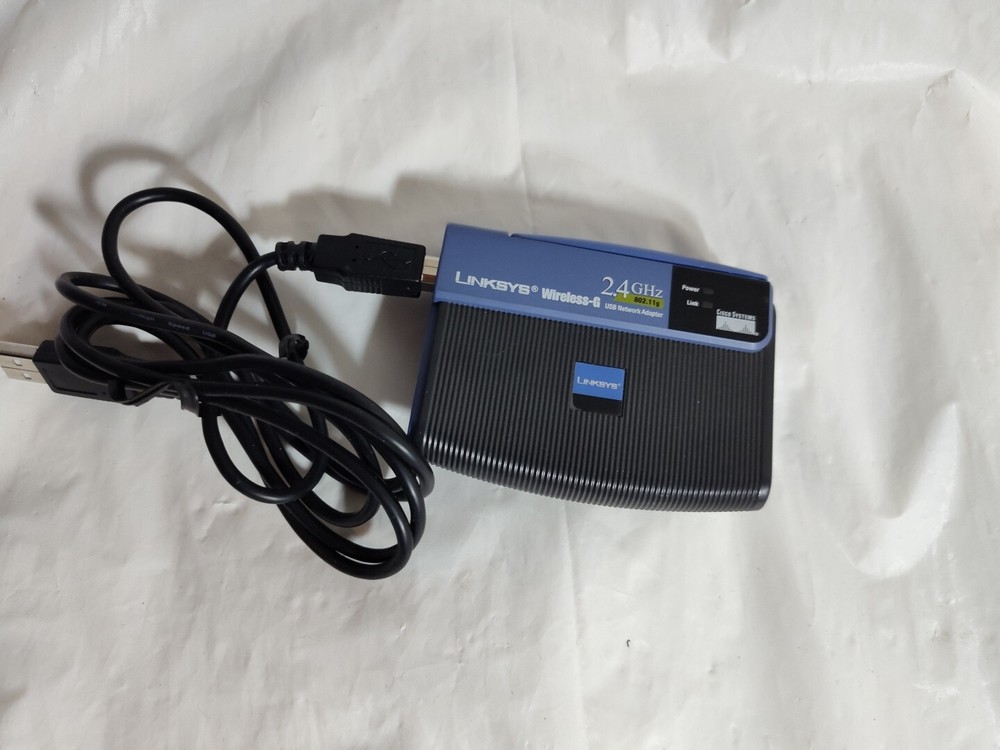 Linksys WUSB54G Wireless Adapter Version 4 w/ USB Cable - Pre-owned