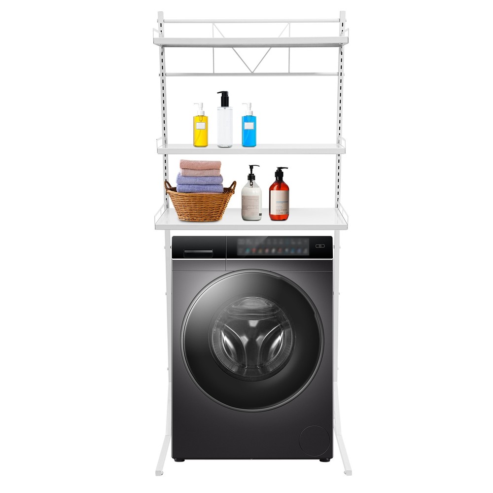 3-tier Washing Machine Shelf Multi-functional Laundry Storage Shelf Space Saving