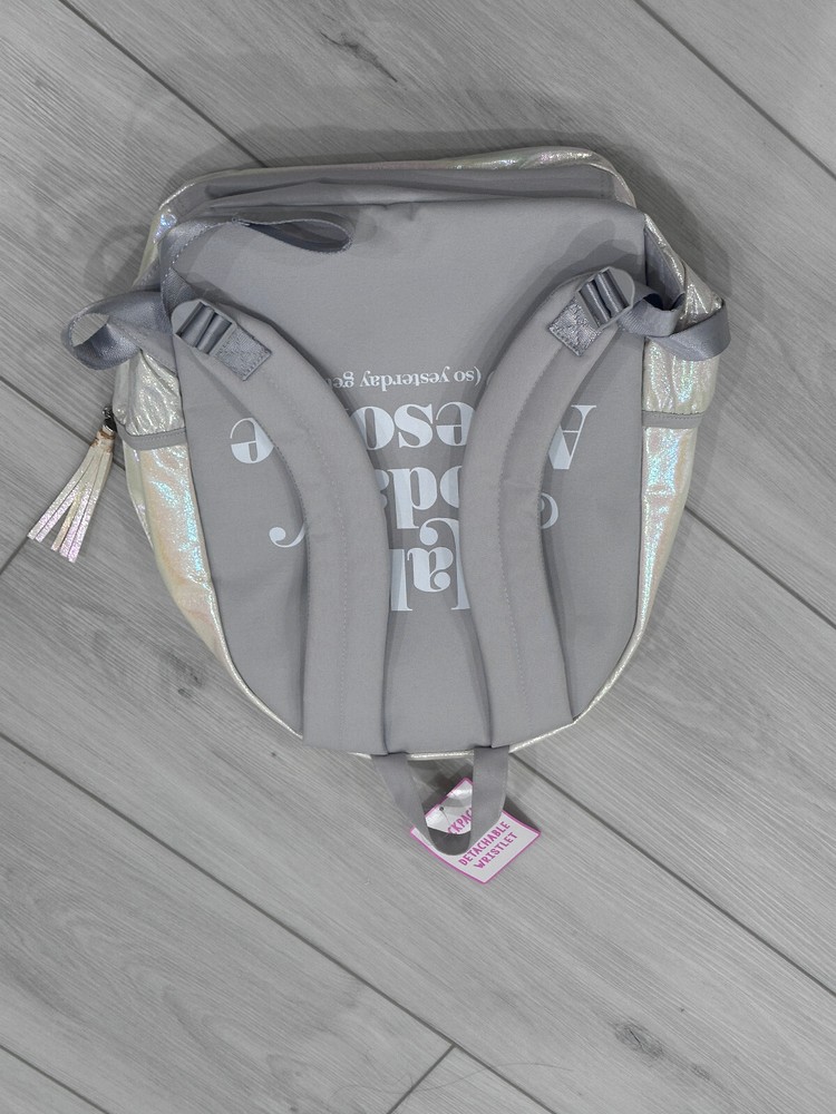 Justice Metallic Backpack with Wristlet