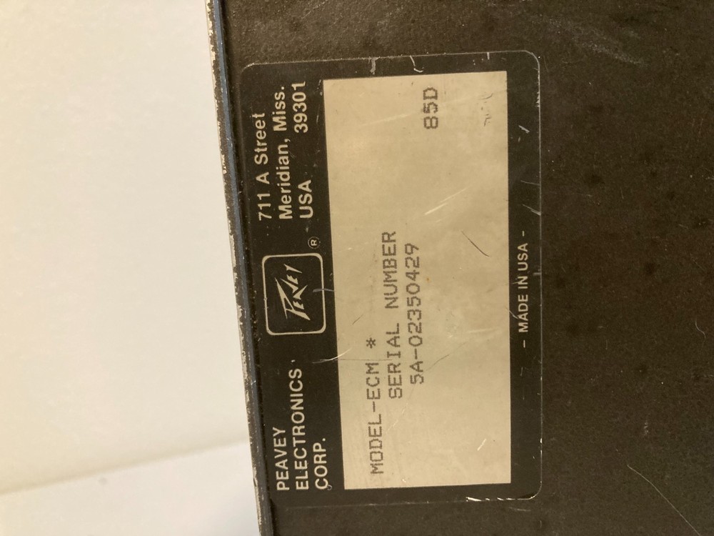 Peavey ECM Multi Way Electronic Crossover Mainframe Pro Audio Rackmount Unit