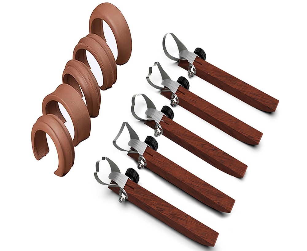 Pottery Handle Making Tool Sculpture Scraper Carving Cup Shape For Mug Vase 5PC