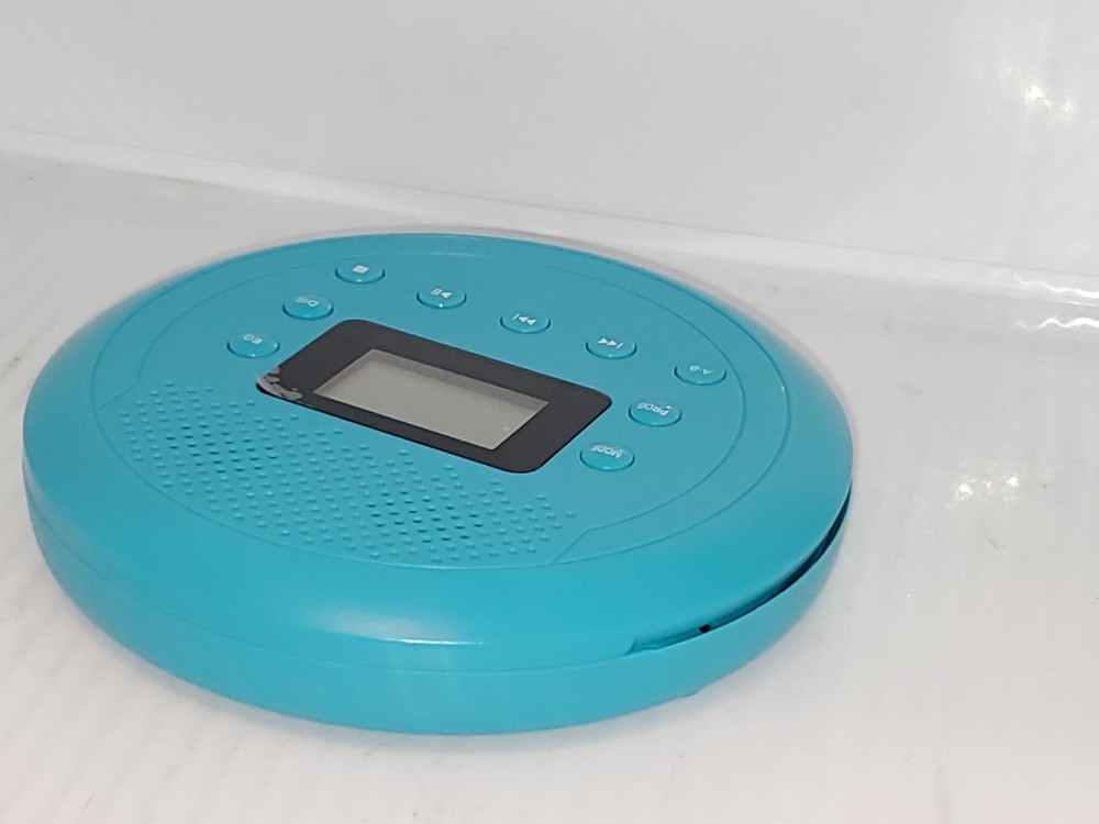 Monodeal Portable Rechargeable Personal Compact Disc CD Player MD-109B Blue.