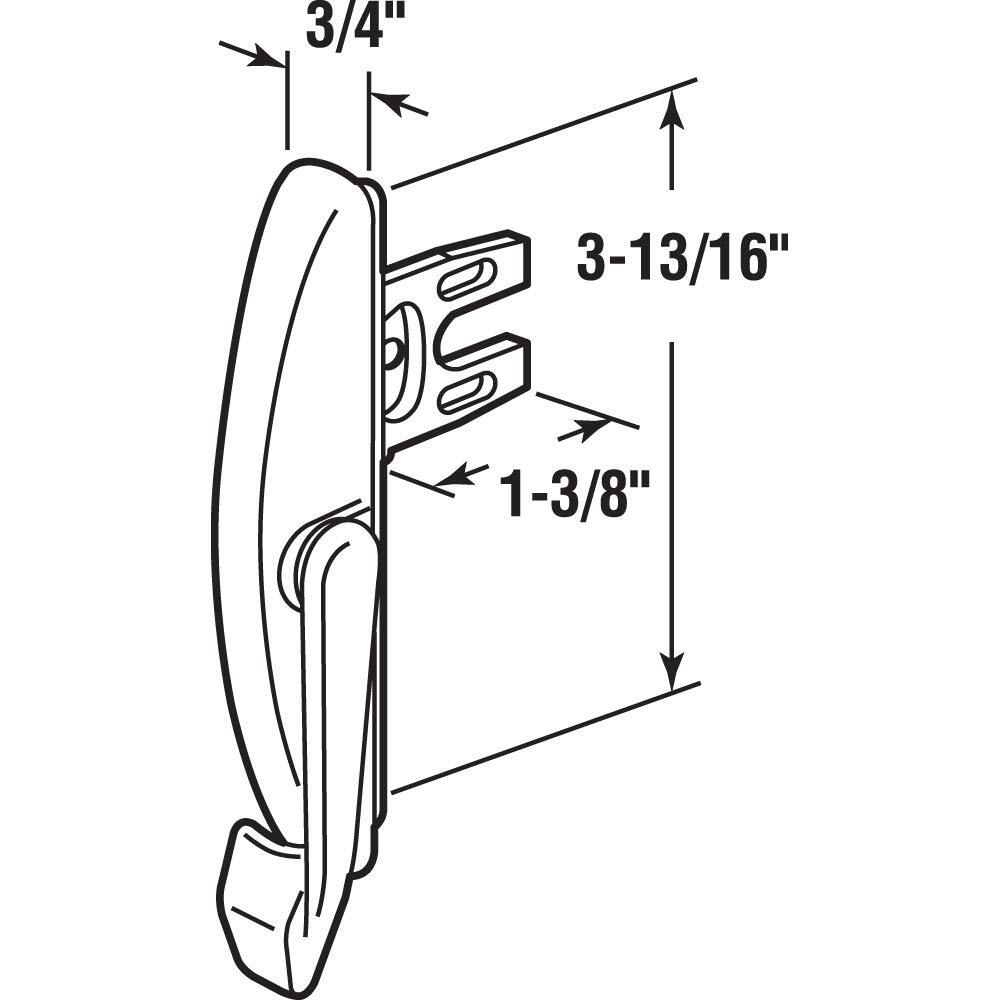 Truth Th 24015 Maxim Locking Handle Bright White single Pack