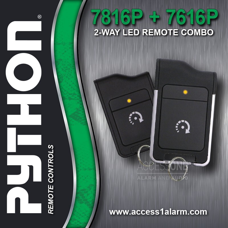 Python 7816P and 7616P LED 2-Way Remote Control Combo For 4816P DS4 Remotes ONLY