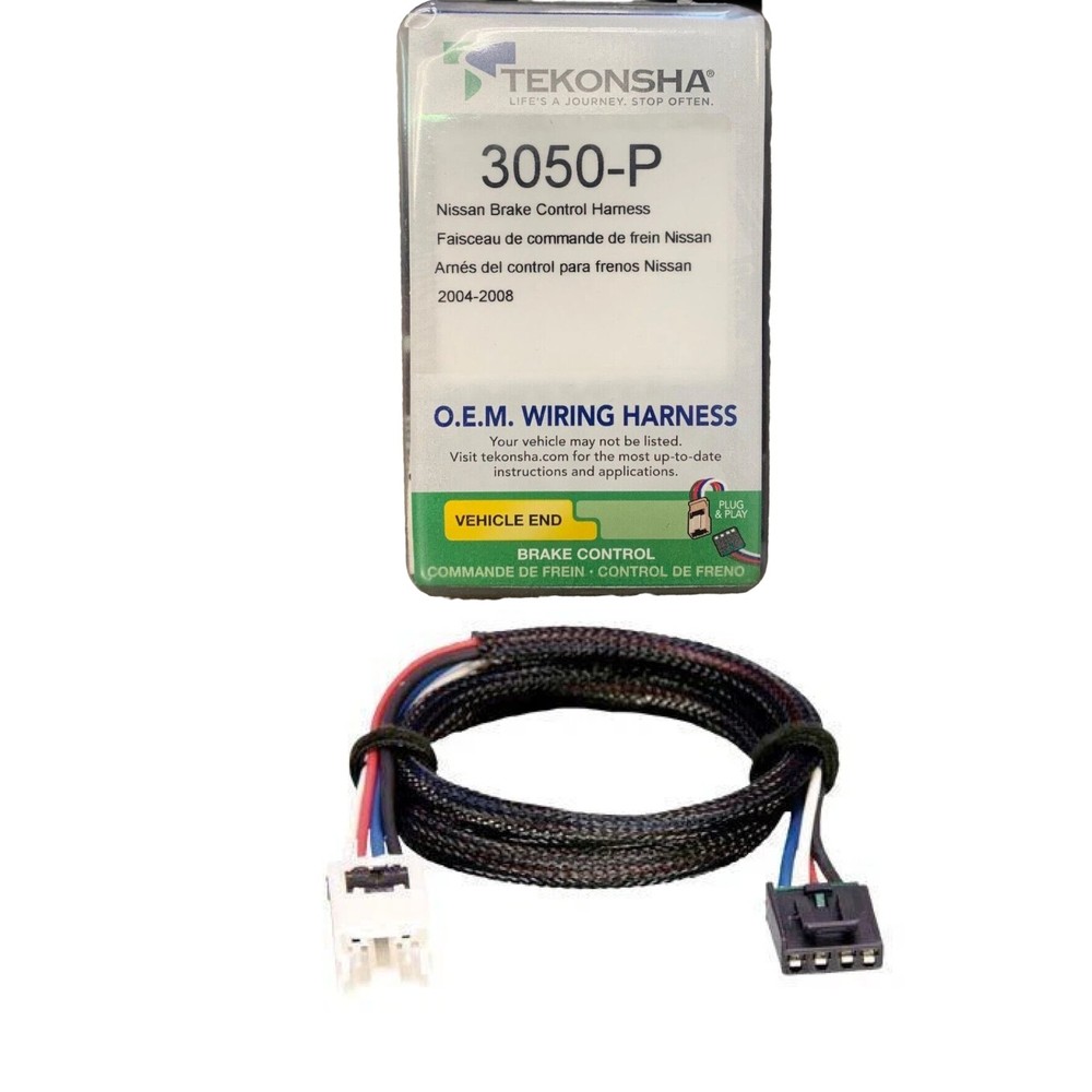 Tekonsha 3050-P Brake Control Wiring Harness Nissan 2004-2008 Plug & Play NEW