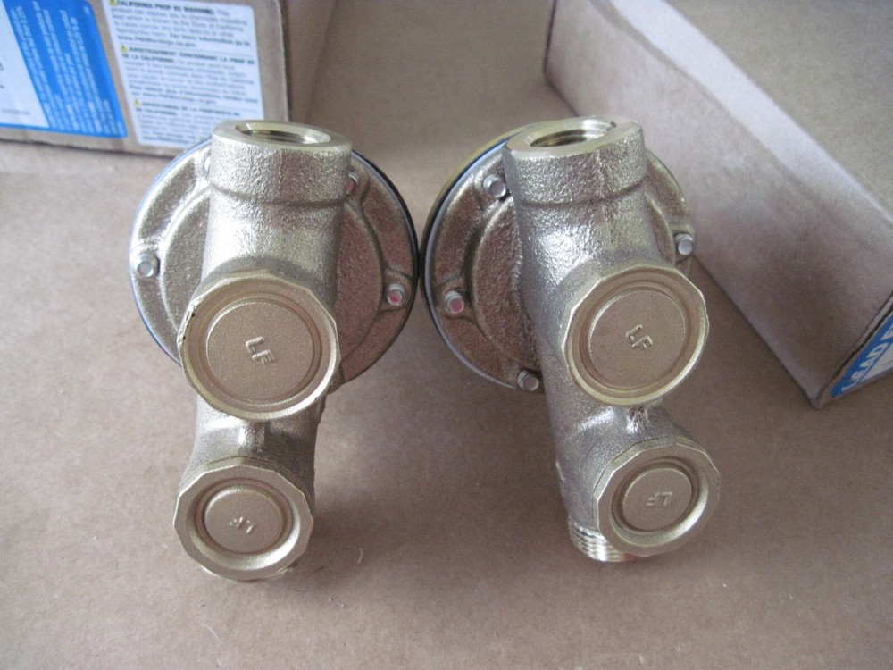 Lot of 2 Watts 1/2 LF25AUB-HP-Z3 Water Pressure Reducing Valve, FOR PARTS