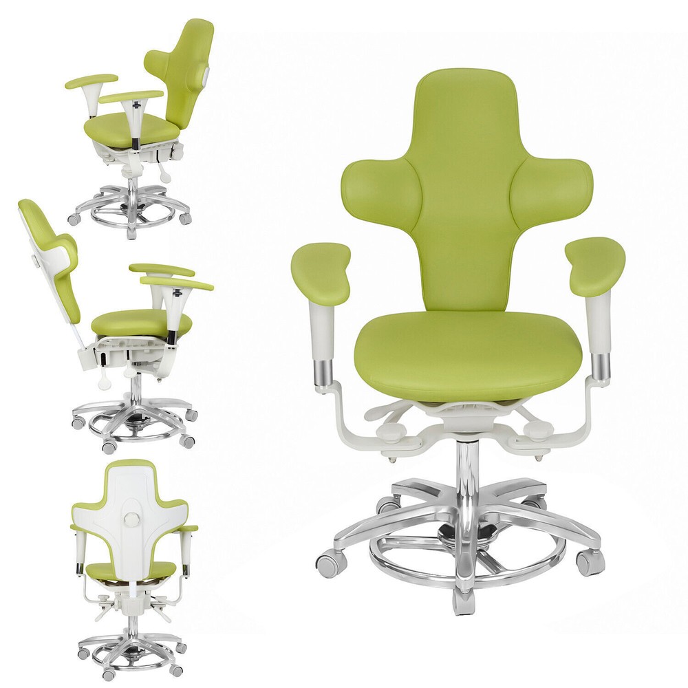 Ergonomic Dental Microscope Stool Micro Surgeon Chair Adjustable Foot Controlled