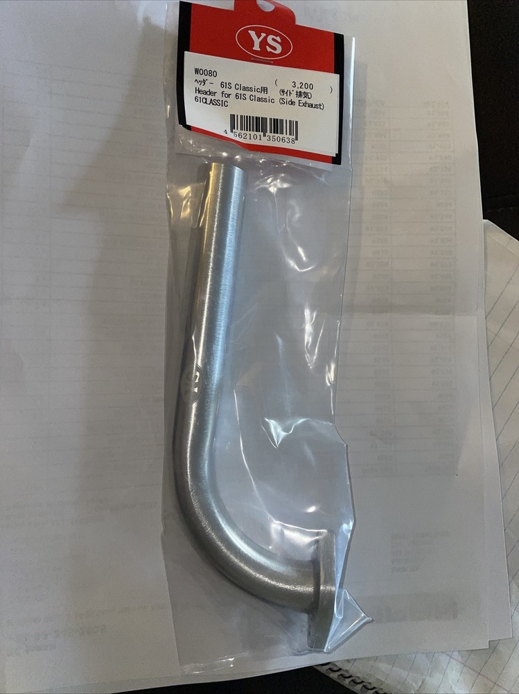 YS 61S CLASSIC TYPE SIDE EXHAUST TUNED HEADER PIPE ASSY NIP