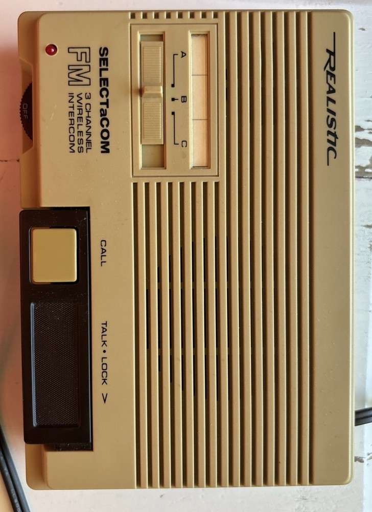 Realistic Intercom System Vintage Three Pack 3 Channel Wireless Intercom