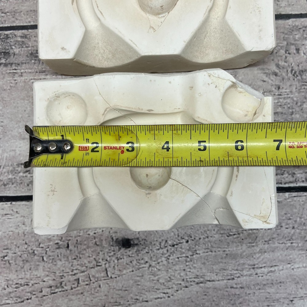 Ceramic Slip Casting Mold Double Leaf Dish Handle Holland #H-264
