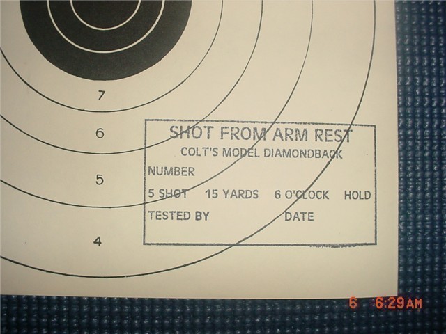 Colt Diamondback 10T Target