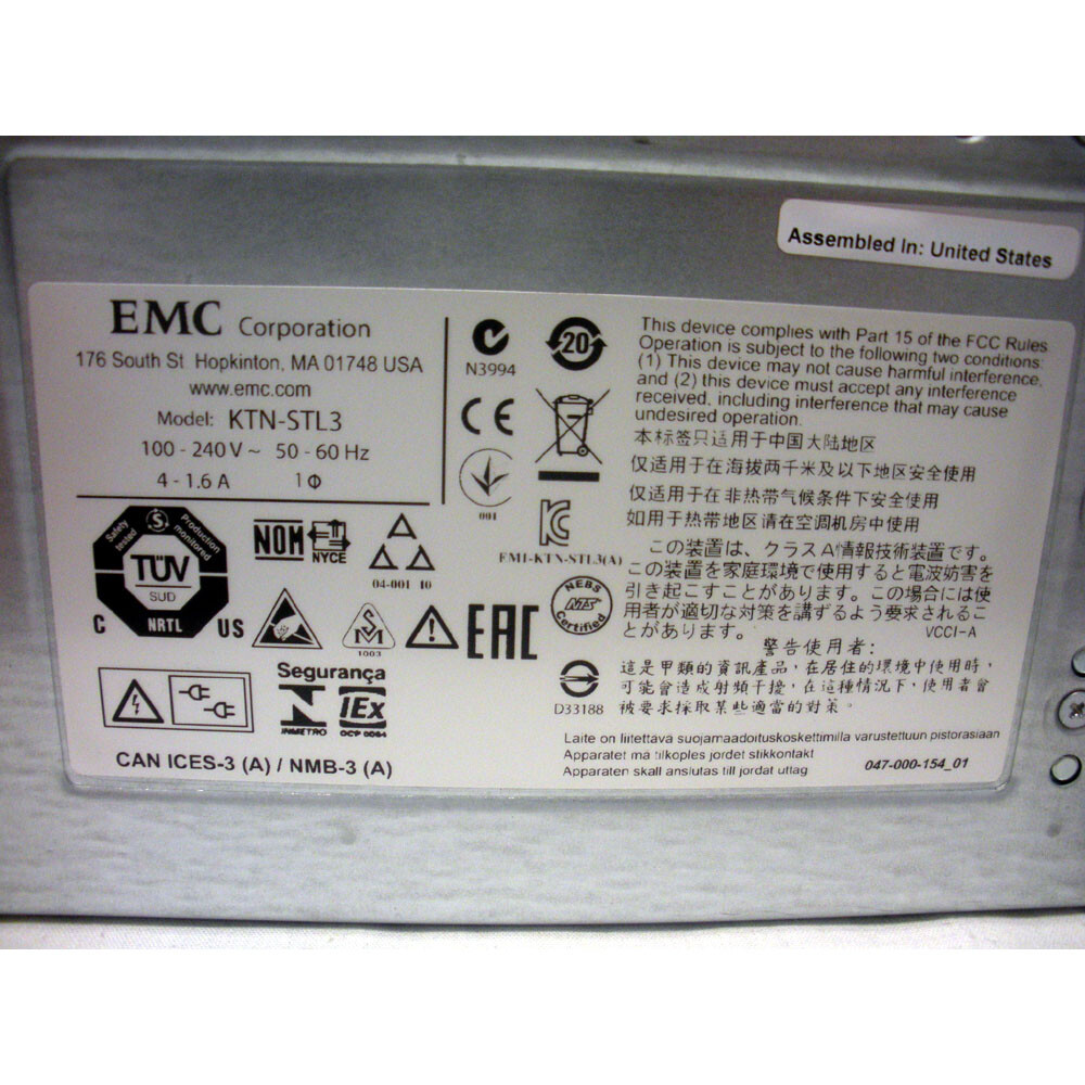 VNXB6GSDAE15 EMC Disk Array Enclosure