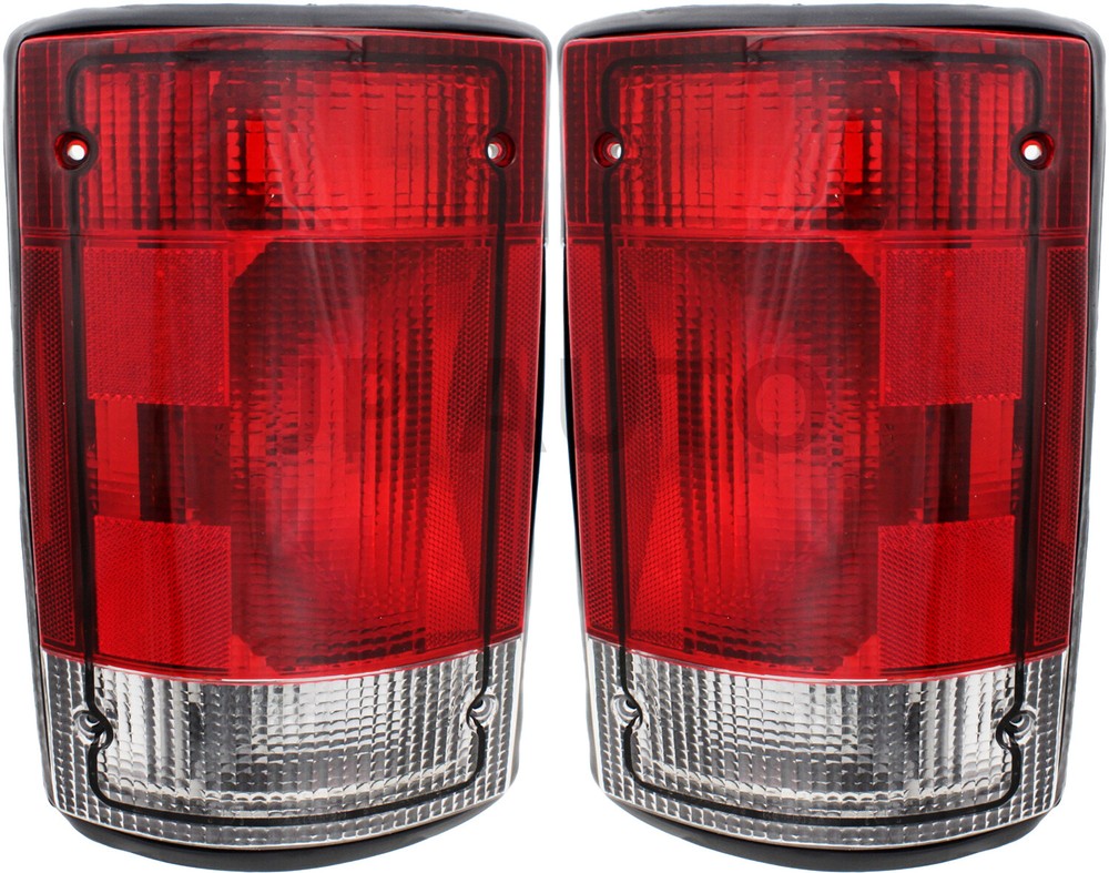 For 2004-2014 Ford E150 E250 E350 Excursion Tail Light Set Pair