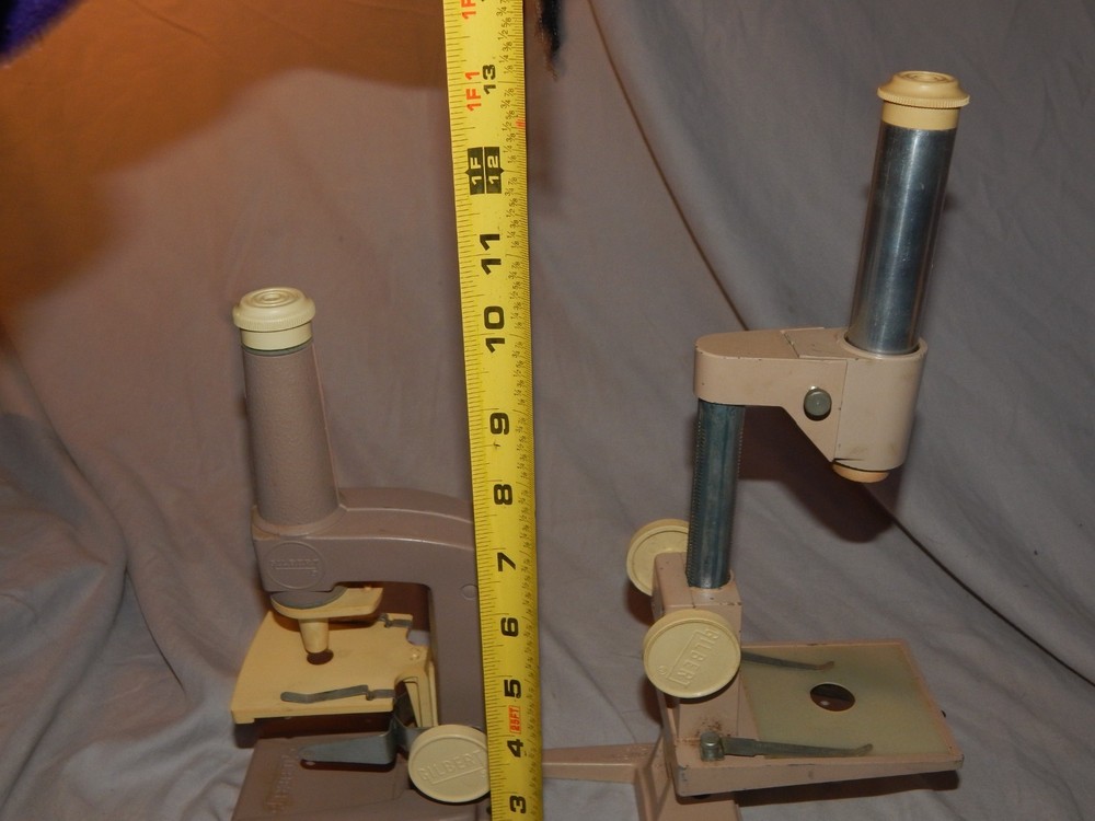 Lot of 2 Vintage Gilbert Microscopes