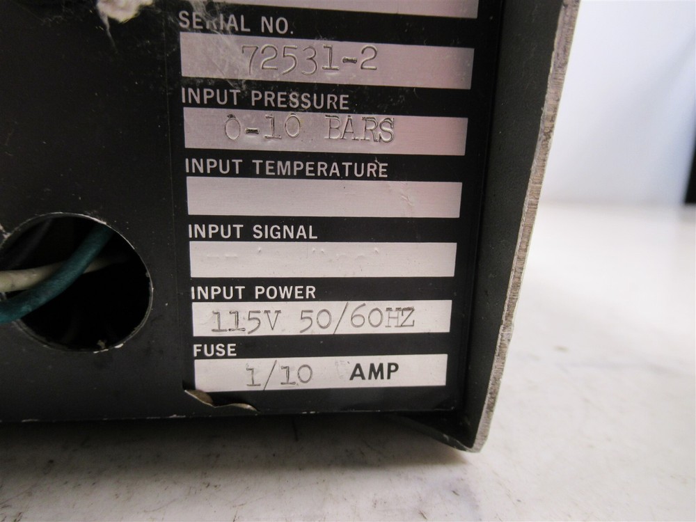 Ametek 93P Digital Pressure Indicator 93PG0010BDE8B 0-100 Bars Panel Meter