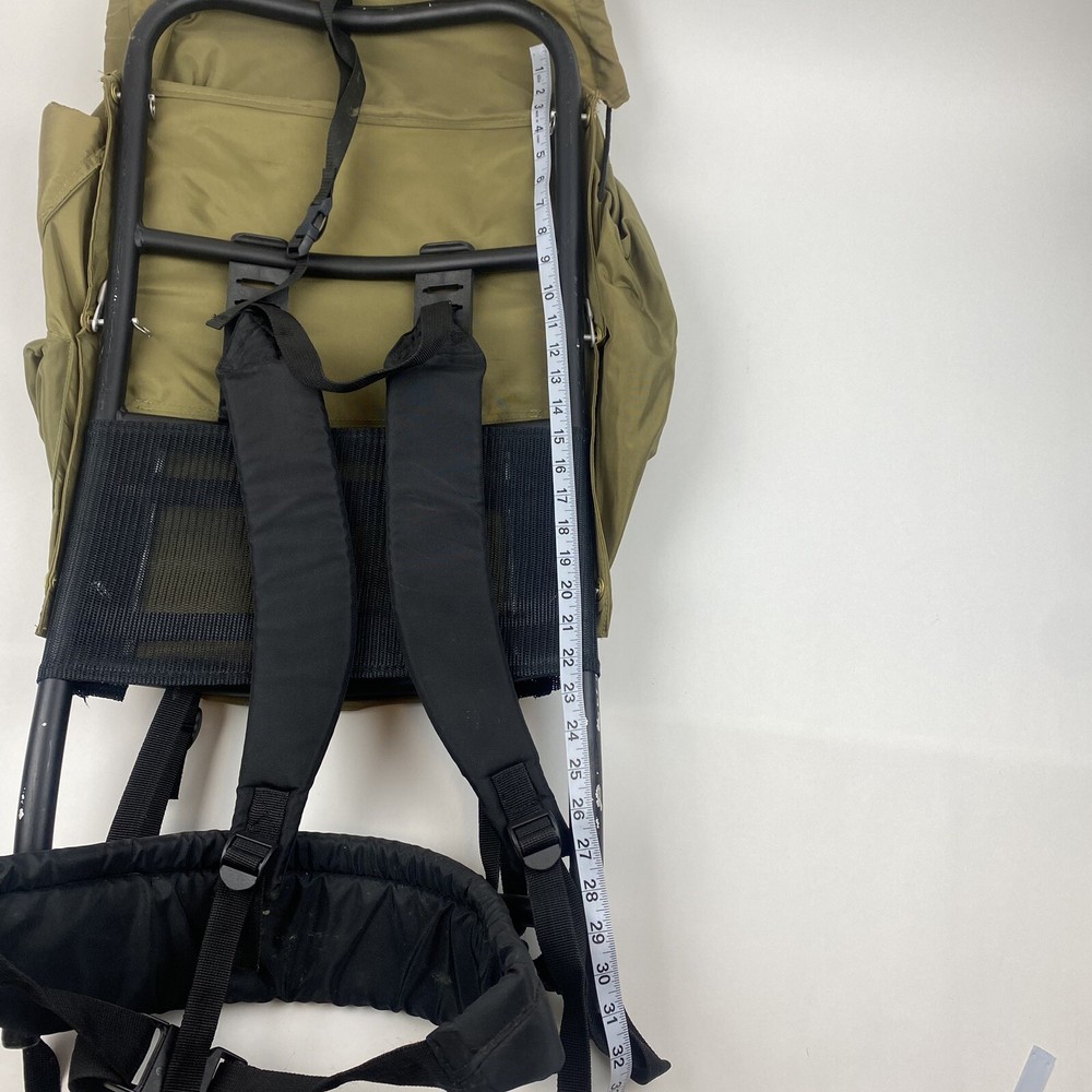 Camp Trails External Frame Hiking Backpack Size M Olive Green Gray