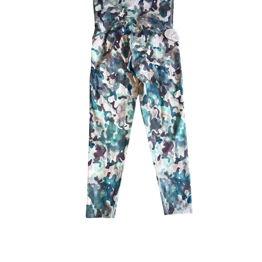 SPANX Booty Boost Active Painted Camo Pink Multi Active Printed ⅞ Leggings XS