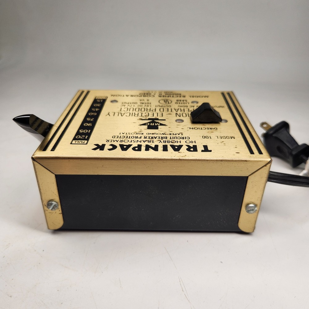 Trainpack Model 100 MRC Train Power Transformer Output 15VDC 7.5 Amp
