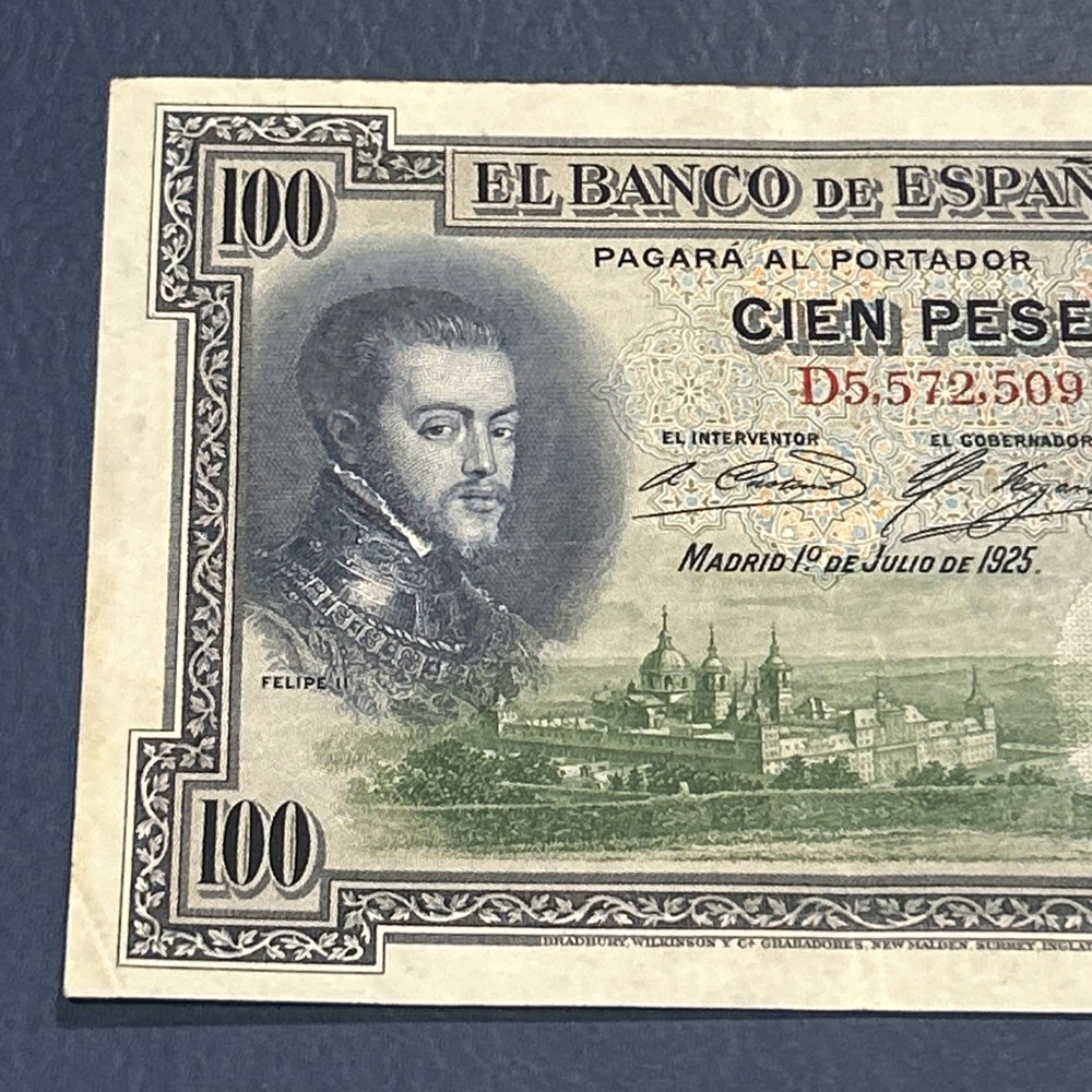 Spain- 100 Pesetas- 1925