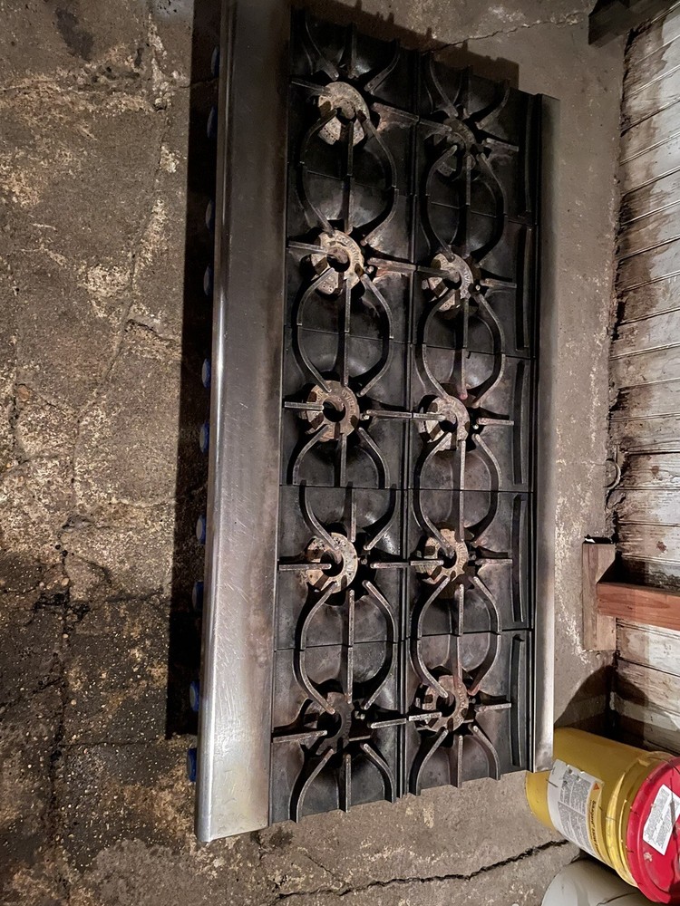 10 burner imperial table top gas range