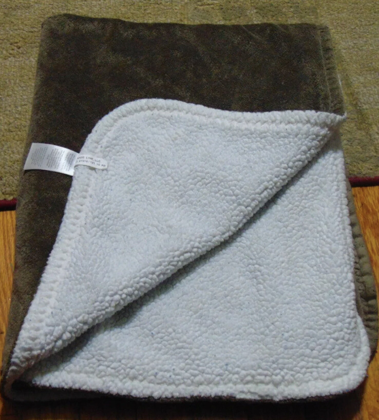 Carters brown orange owl baby blanket