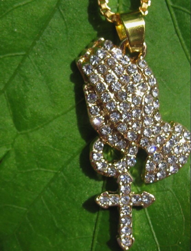 7 ARCHANGELS PRAYING HANDS PENDANT