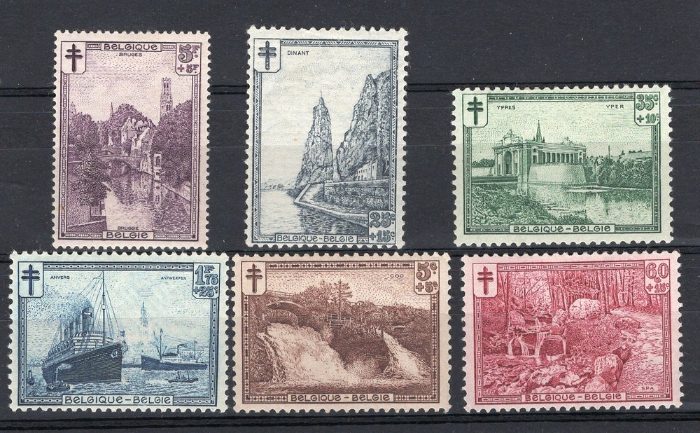BELGIUM, YV # 293/8, COMPLETE SET, MH, VF