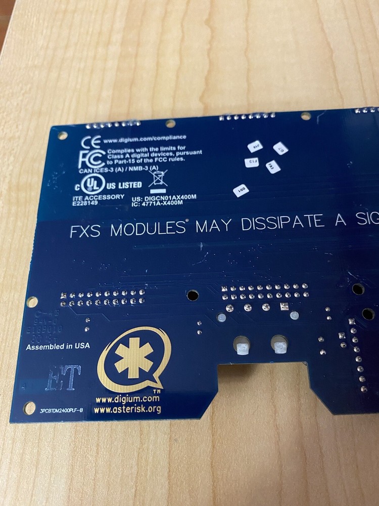 Digium TDM2400 FXS FXO Analog Modules TDM2400PLF-C1
