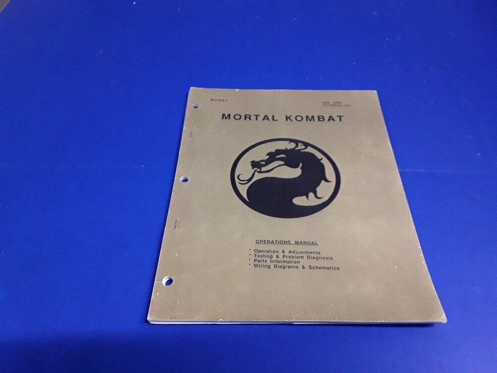 Mortal Kombat by Midway Operations Manual