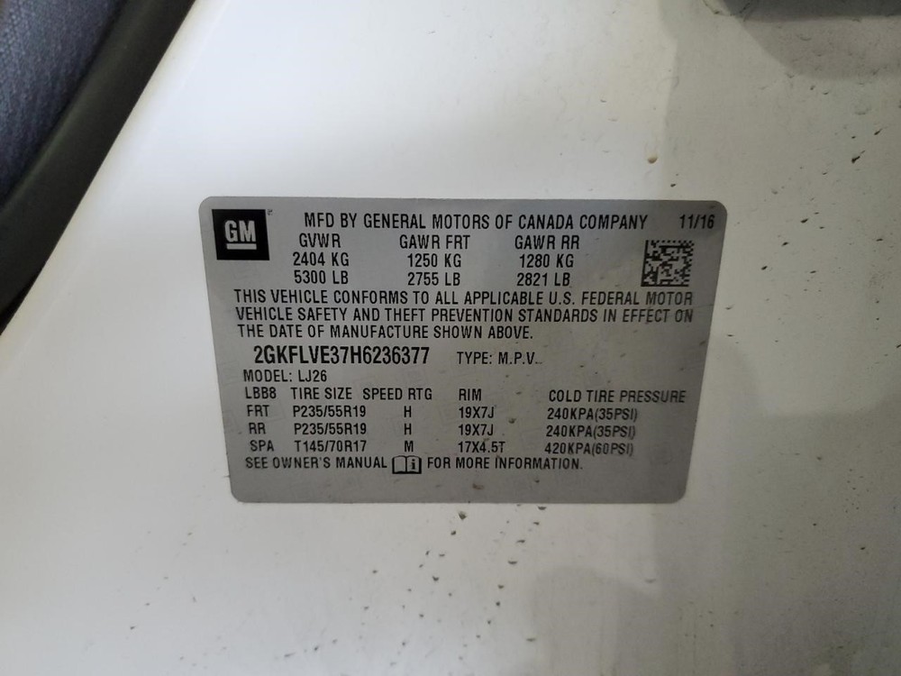 Windshield Wiper Motor fits 2017 Gmc Terrain Grade A