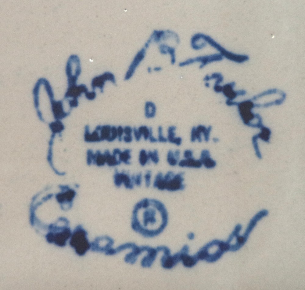 JOHN B TAYLOR Ceramics Blue Grapes Pattern Round 8" Plate