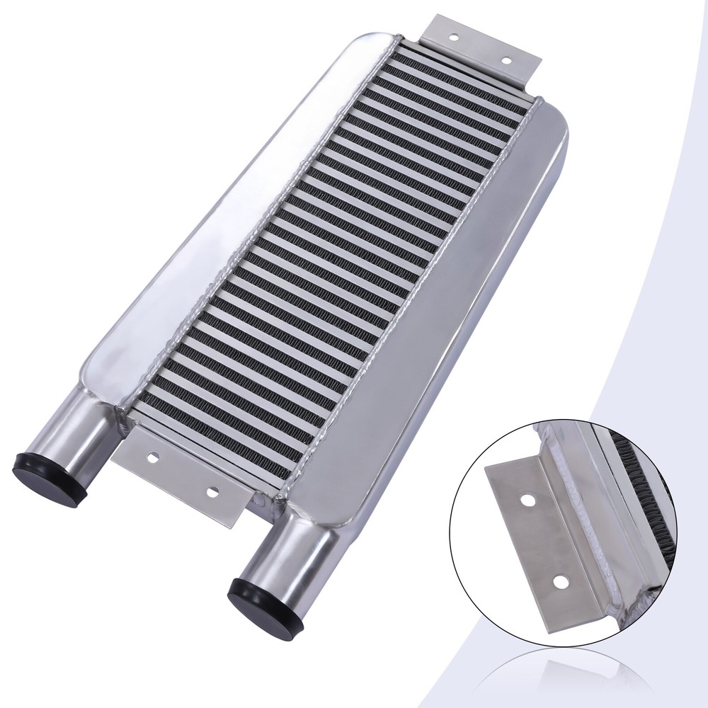 Universal Intercooler Turbo Front Mount 2.5" Inlet/Outlet Same One Side Aluminum