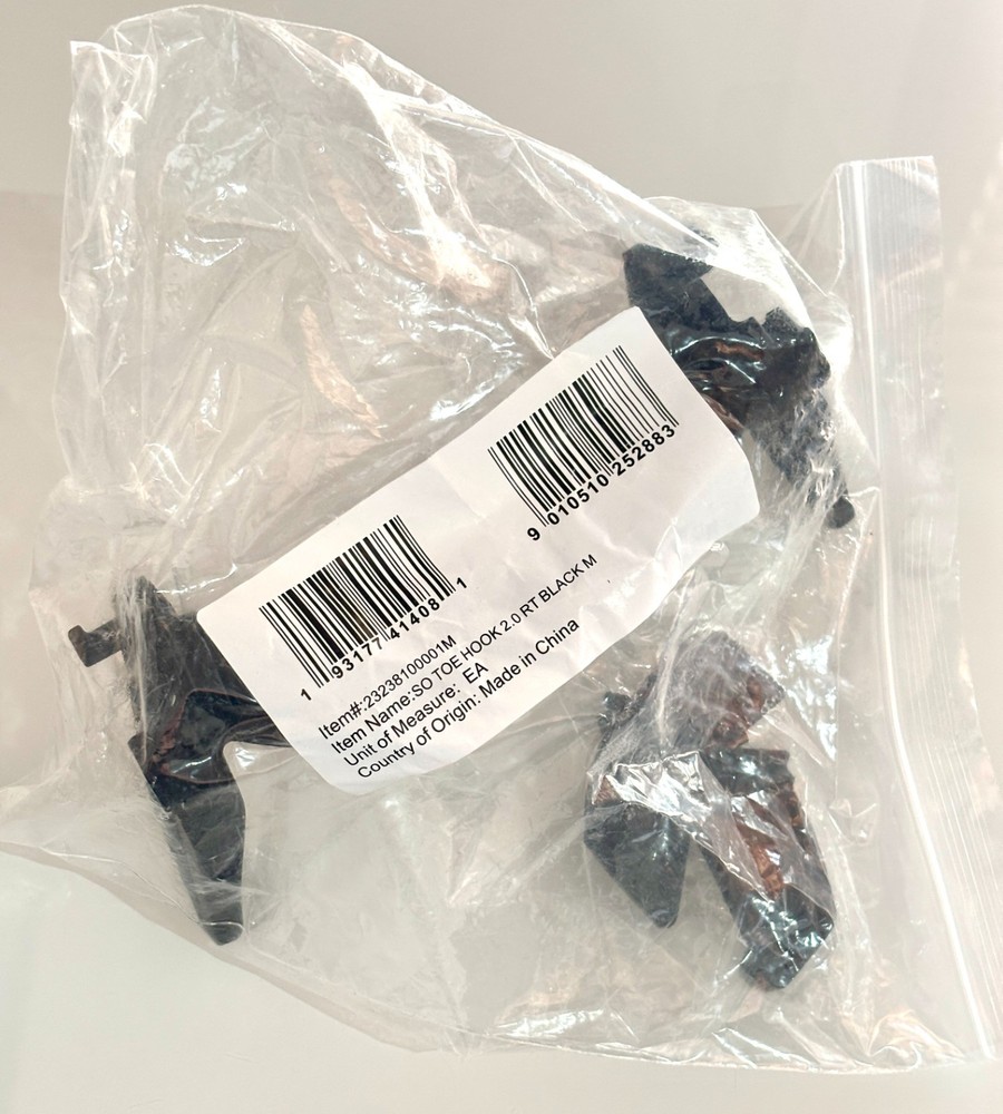Burton Snowboarding Step On Toe Hooks 2.0 and Replacement Bracket R Medium NEW