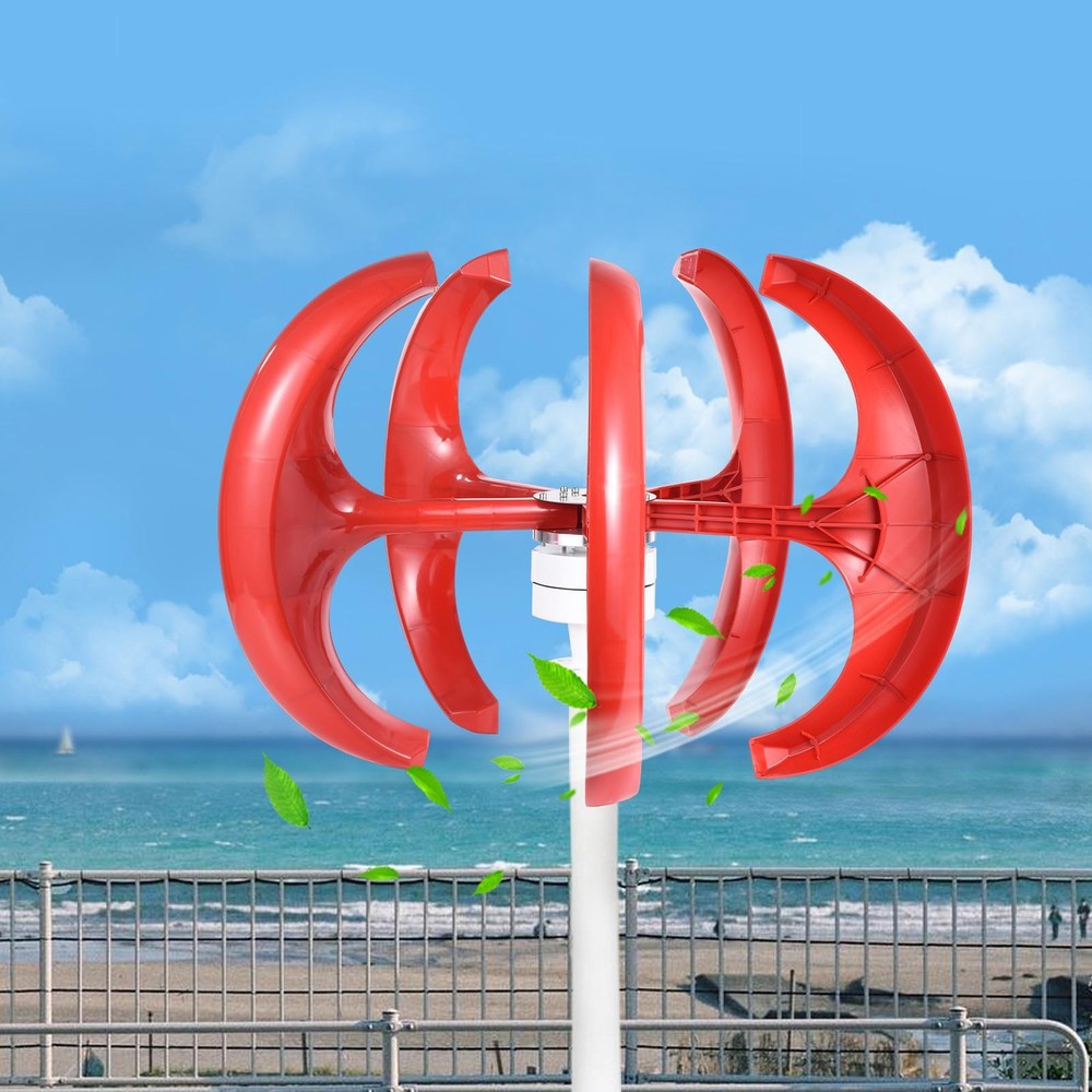 1200W 12/24V Vertical Axis Wind Power Turbine Generator Controller Home Windmill