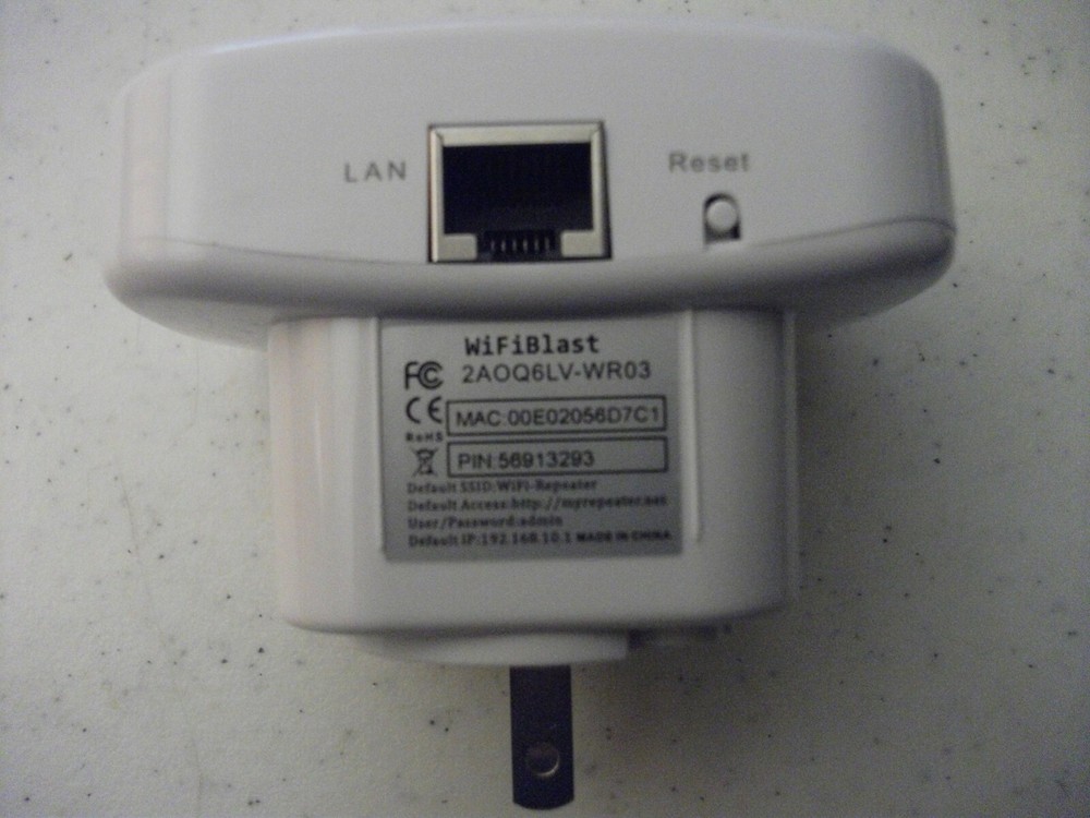 WiFi Blast Wireless Repeater WiFi Range Extender 300Mbps Amplifier WiFi Boosters