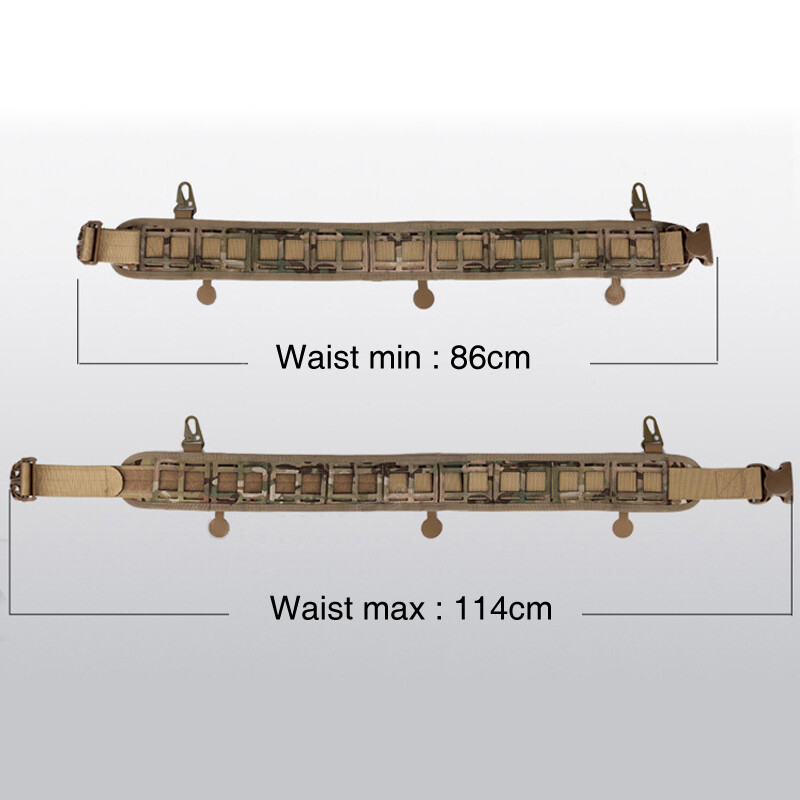 MOLLE Tactical Belt Quick Release Laser Loading Padded Inner &Outer Belt Hunting